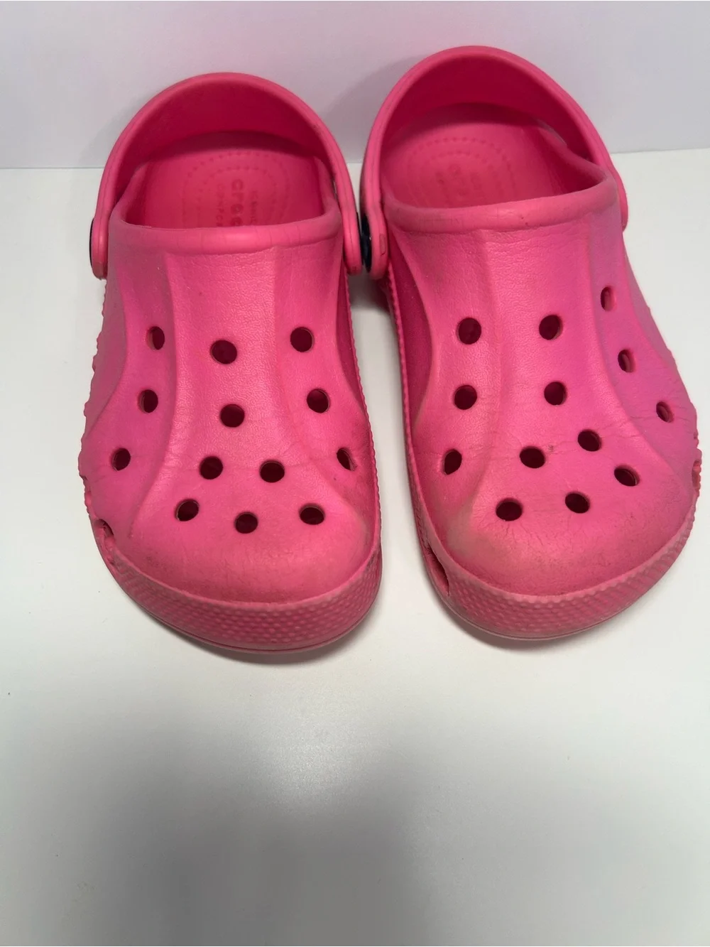 Crocs Kids’ Baya Clog Electric Pink Girls Size C11 Toddler Slip-On Sandals